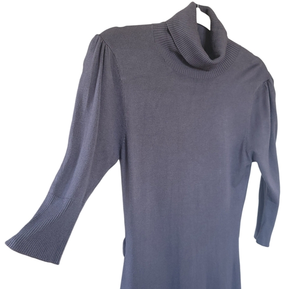 BCBG MaxAzria Quarter Sleeve Turtleneck Sweater Dress Sz S - Picture 3 of 11
